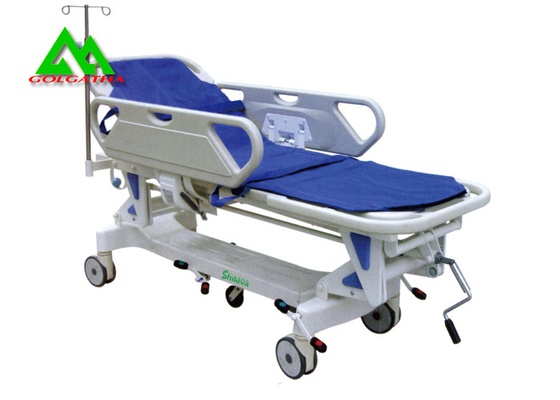 Porcellana Altezza elettrica del carrello del letto della barella dell'ambulanza di emergenza dell'ospedale regolabile fornitore